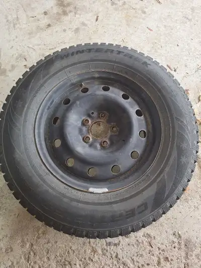 Certified Wintertek, 225 70R 16. On Toyota 5 bolt steel rims.