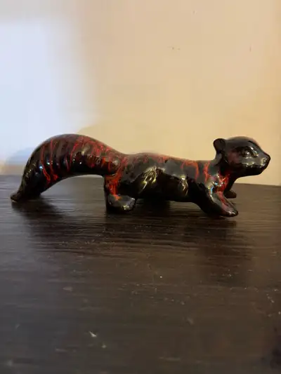 Vintage Evangeline pottery squirrel, View more