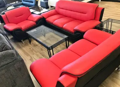 Brand New leather sofa set available for sale  ~ Free Delivery, View more