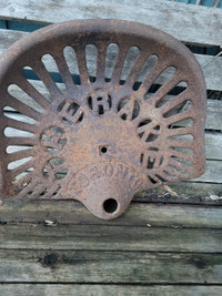 Antique Cast Iron Implement Seat - Toronto
