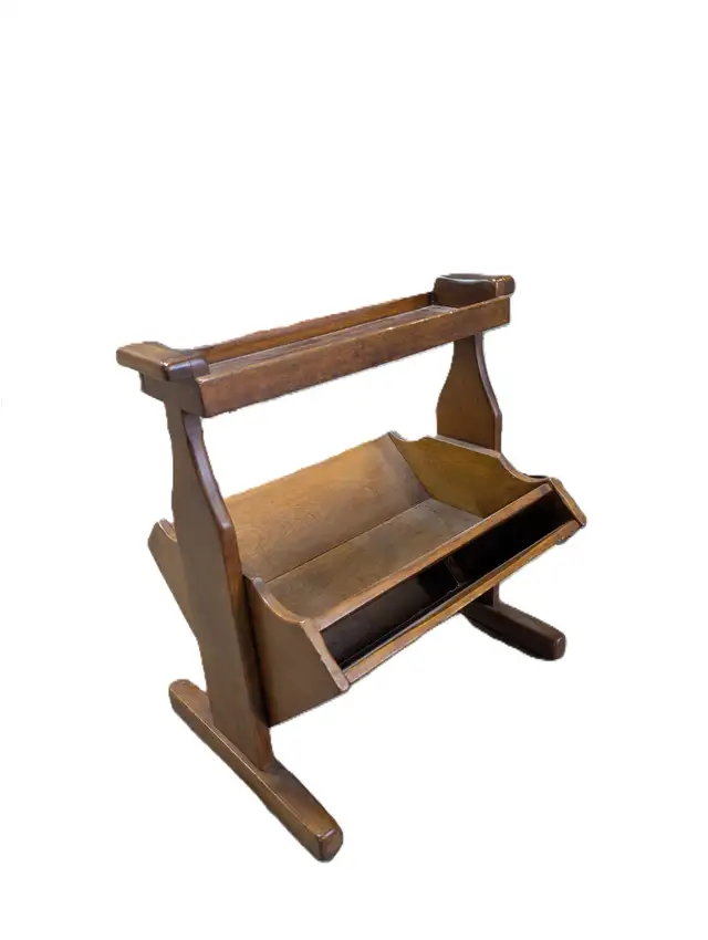 Wooden Magazine Stand