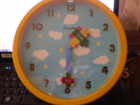 CRAYOLA Quartz Wall Clock- Used- Works