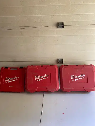 Milwaukee empty tool cases 3, View more