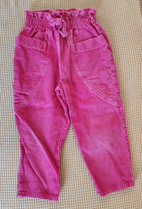 Pink Corduroy Pants 3 yr old