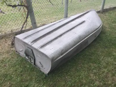 10 Foot Aluminum Boat with 2 bench seats and 2 oars. Price: $350.00 OBO