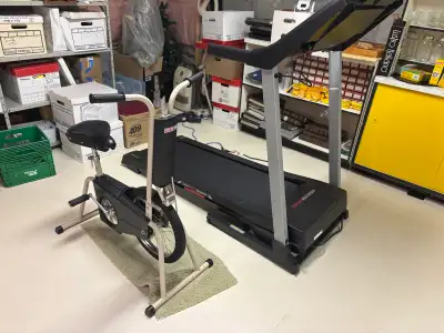 folding treadmill and exercise bike, View more