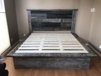Custom beds with real barn wood