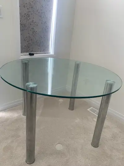 Round Glass Dining Table, View more