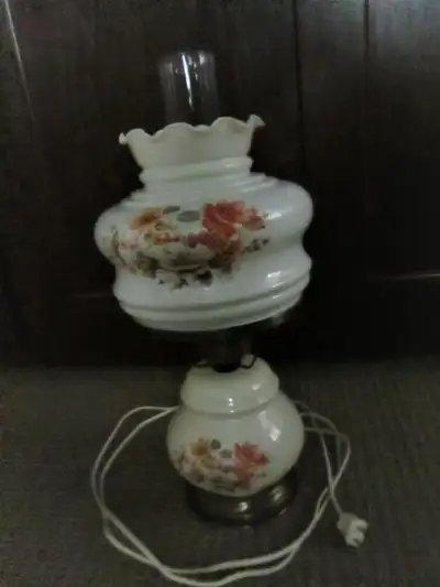 VINTAGE HURRICANE LAMP., View more