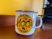 Like New Large Ceramic Mug I Love you to the Moon and Back.