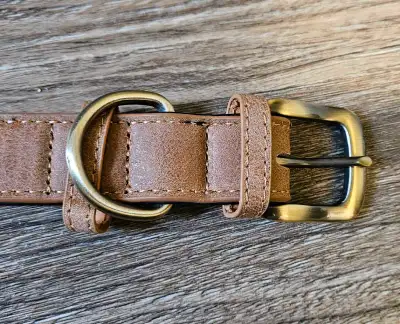 Dog Collar Leather NEW , View more