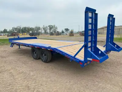 Looking to buy a 20’ - 24’ long deck over trailer with a beaver tail, must be 7000lb axles (8 bolt)...