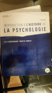 Introduction à l'histoire de la psychologie, 2e édition
