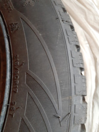 Set of Winter Tires on Steel Rims - Excellent Condition($550obo)