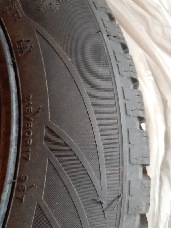 Set of Winter Tires on Steel Rims - Excellent Condition($550obo) in Tires & Rims in New Glasgow