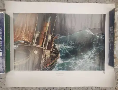 The end of the storm by Loren D Adams Jr Copyright 1977 Print, View more