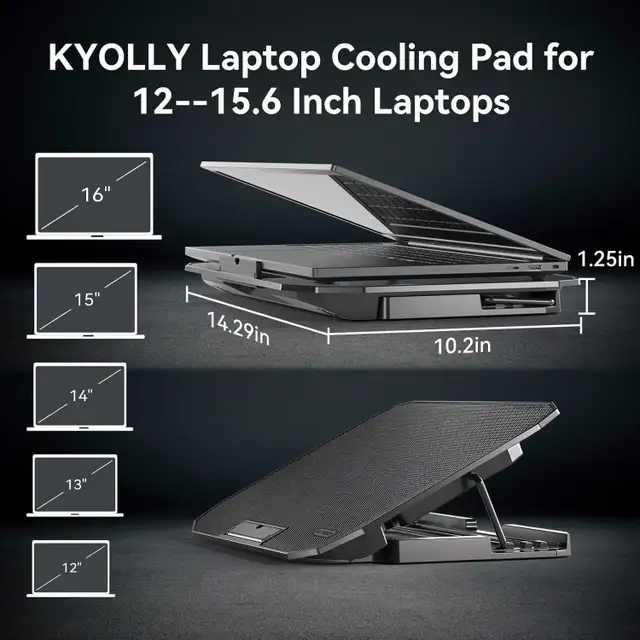 Kyolly Laptop Cooler in Laptop Accessories in Markham / York Region - Image 10