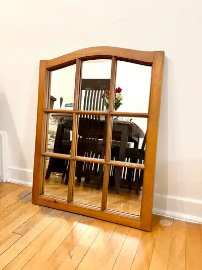 Vintage Window Pane Mirror, View more