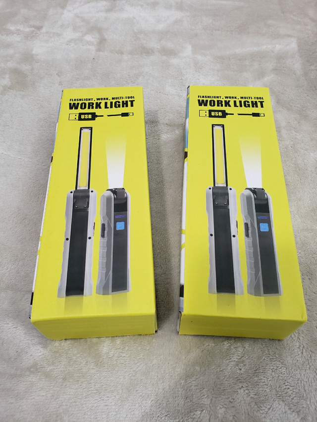 LED Work Mechanical Light Rechargeable Flashlight (2 Pack) in Hand Tools in City of Toronto - Image 4