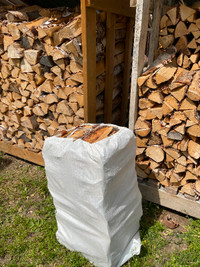 XXL Birch Firewood Bags Plus FREE Kindling