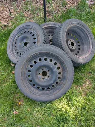 "235/45R18 94S" Winter tires on steel rims. Only used one season. Tread is like new. I had them on m...