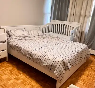 IKEA QUEEN SIZE BED + MATTRESS, View more