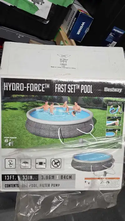 Bestway Hydro-Force Fast Set Pool 13ft x 33in, View more