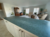 Kitchen counter tops  and sink with faucet