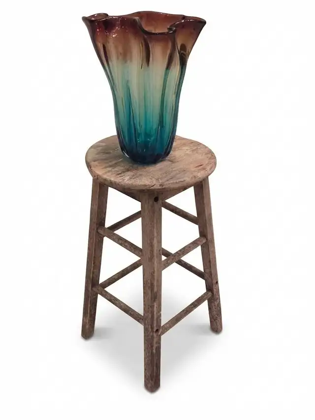 Mid-Century Modern French wooden stool from the 1940s in Home Décor & Accents in City of Toronto - Image 9