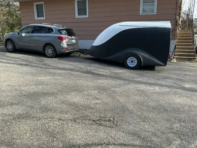 This enclosed trailer is a perfect fit for your motorcycle…easy to tow,6x14..new tires and rims..2 s...