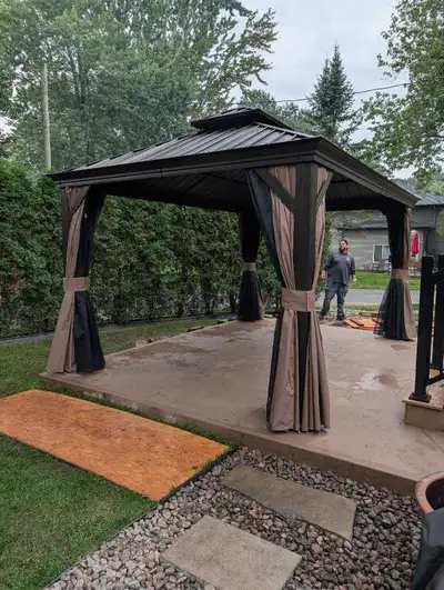 INSTALLATION CABANON , GAZEBO, PERGOLA ⭐️⭐️⭐️⭐️⭐️⭐️⭐️⭐️⭐️⭐️⭐️⭐️⭐️ Depuis 10 ANS, nous vous proposons...