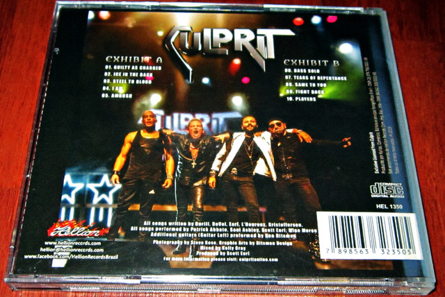 CD :: Culprit – Guilty As Charged: Live!!!  (MINT) $18 Dollars in CDs, DVDs & Blu-ray in Hamilton - Image 2