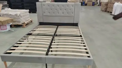 Tufted Headboard Bed Frame – Full or Queen Size, View more