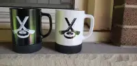 Tim Hortons 16 oz. Non-Slip Coffee Mugs (2) Black and White