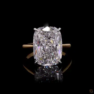 ✨ Luxury 5CT Elongated Cushion Lab Diamond Engagement Ring ✨ Absolutely stunning 5.00 carat elongate...