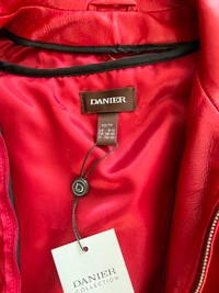Red Danier leather jacket