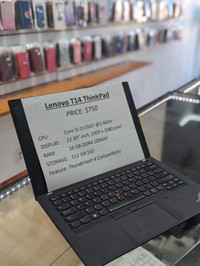 Lenovo T14 Gen2 (SALE!) i5 11th gen,   16gb RAM, 512gb  ssd