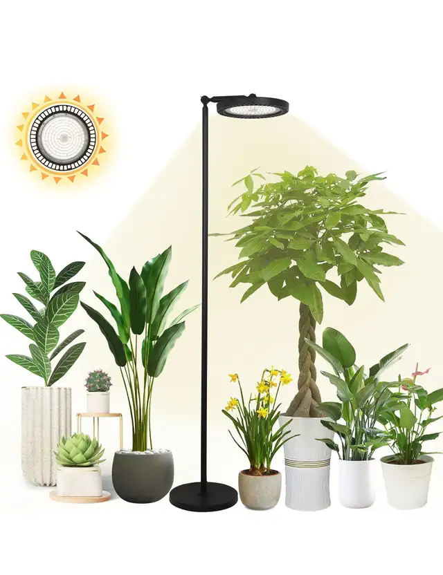 100W Grow Lights Lamp for Indoor Plants Full Spectrum Tall Plant in Indoor Lighting & Fans in Hamilton - Image 2