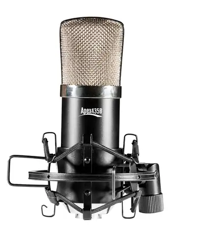 Apex Compact Studio Condenser Mic with Case - Black, View more
