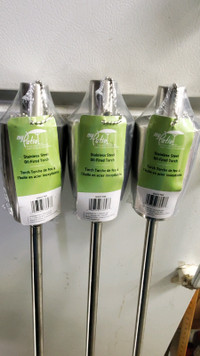 3  NEW  STAINLESS STEEL OIL- FIRED TORCHES