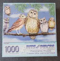 Panoramic Owls Jigsaw Puzzle - 1000 piece.