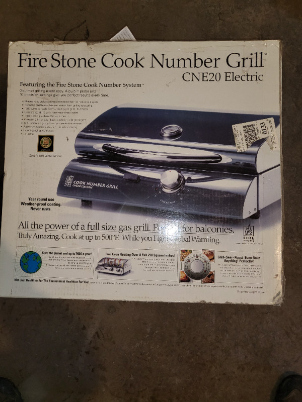 New Fire Stone Cook Number Grill-Electric in BBQs & Outdoor Cooking in Saskatoon