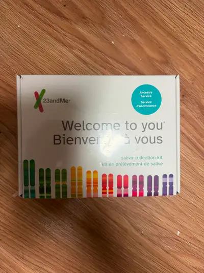 Brand new, factory-sealed 23andMe Ancestry Service DNA kit. Never opened, used, or registered. Inclu...
