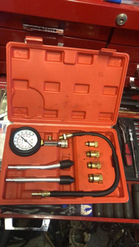 Compression tester set.. all size adapters included.. ex cond.