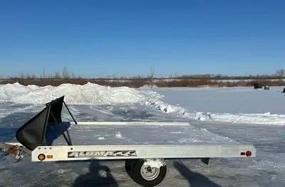 - - - - - 2011 ALUMA ALUMINUM SKI DOO TILT DOUBLE TRAILER - 8X10 - - ATV - - SKI DOO - - - - - 2011...