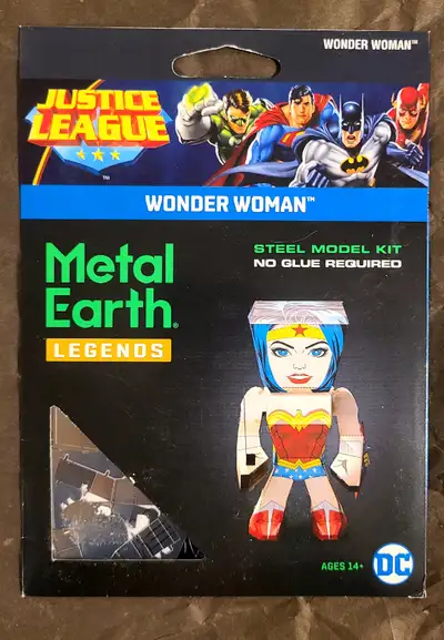 Metal Earth Steel Model Kits sold separately Wonder Woman $10 Cash Only Cross posted Pickup on Bliss...