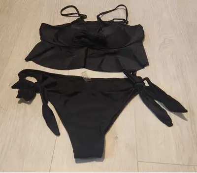 Black Tieup Bikini (Size Large), View more