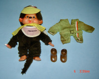 Vintage Rare 1974 Monchhichi Monkey Doll Sekiguchi, Japan