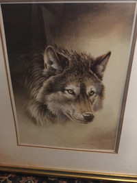 Large wolf print by Micheal Dumas