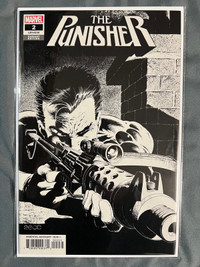 The Punisher #2 Mike Zeck Hidden Gem B&W Sketch 1:500 NM or Betr